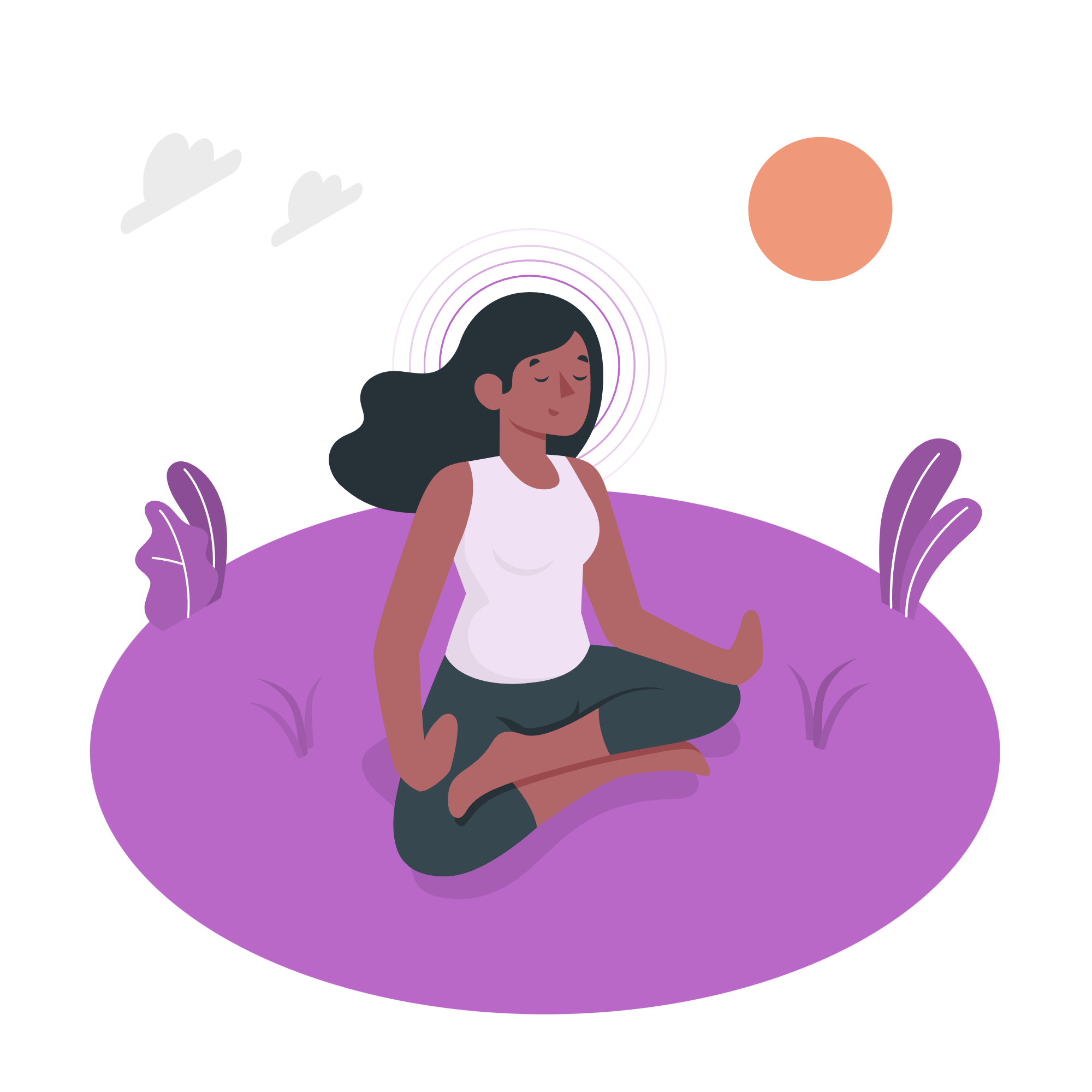Persona practicando yoga en casa
